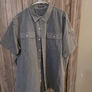 Y2k Rocawear Men's Gray Short Sleeve Shirt